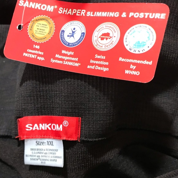 Sankom Women's Compression Slimming Posture Shaper Leggings BlackSize XXL - Picture 10 of 14